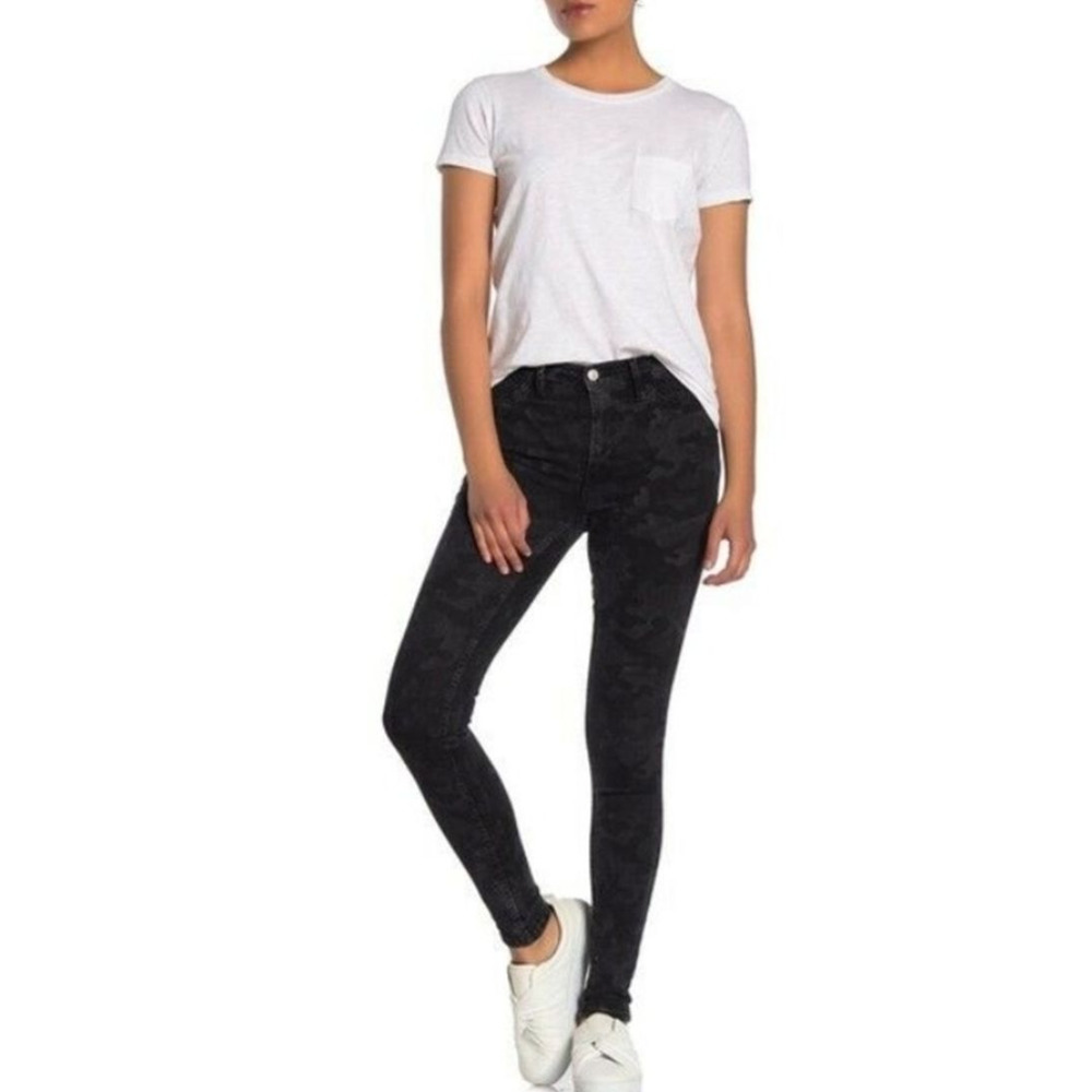 Free People Long & Lean High Rise Camo Skinny Jean